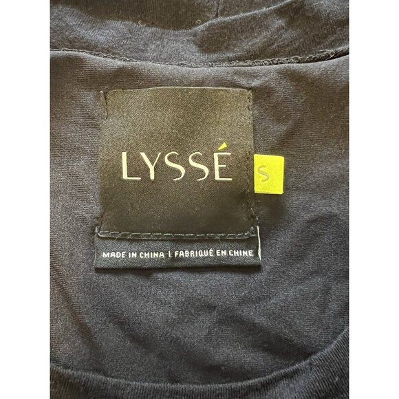 Lysse Top Womens‎ Size Small Black Scoop Neck Drape Long Sleeve Pullover Tunic - Picture 3 of 11